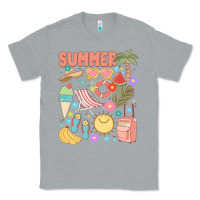 Heather Grey retro summer Classic Tee - JahusDesignShop