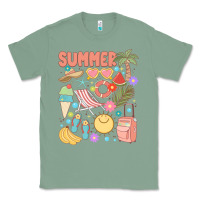 Sage retro summer Classic Tee - JahusDesignShop