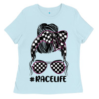Baby Blue race life Ladies Tee - JahusDesignShop