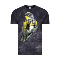 Cloud Black yellow rumped warbler Vintage Tee - LillyAllenDesigns