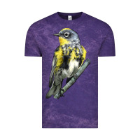 Cloud Purple yellow rumped warbler Vintage Tee - LillyAllenDesigns