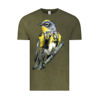 Vintage Olive yellow rumped warbler Vintage Tee - LillyAllenDesigns