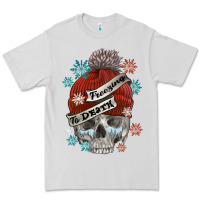 Dove Grey freezing to death skull Premium Tee - FaDigitalArtStudio