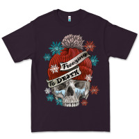 Plum freezing to death skull Premium Tee - FaDigitalArtStudio