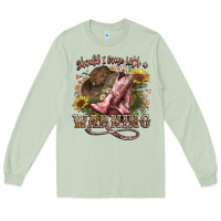 Matcha shouldve come with a warning boots  cowboy Long Sleeve Tee - NancyCooperArtShop