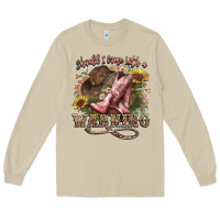 Mushroom shouldve come with a warning boots  cowboy Long Sleeve Tee - NancyCooperArtShop
