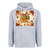 Heather Grey Fall Cozy Season Heavyweight Hoodie - texasbilliewilder