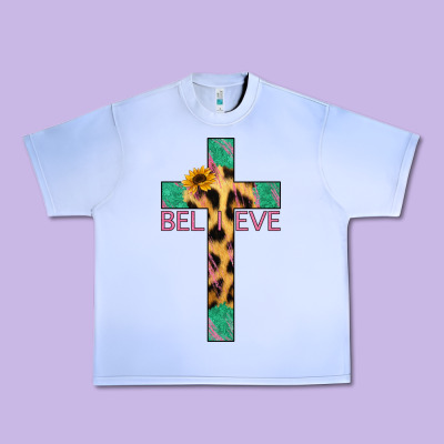 Believe Cross Urban Heavy Tee Designed By Jasminsmagicworld