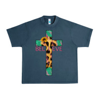 Midnight Navy Believe Cross Urban Heavy Tee - Jasminsmagicworld