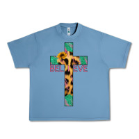 Pebble Blue Believe Cross Urban Heavy Tee - Jasminsmagicworld