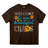 Chocolate Brown welcome to our beautiful chaos Heavy Core Tee - HRA Design Shop
