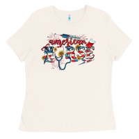 Bone American Nurse 4th of July Ladies Tee - CowGirlArtShop