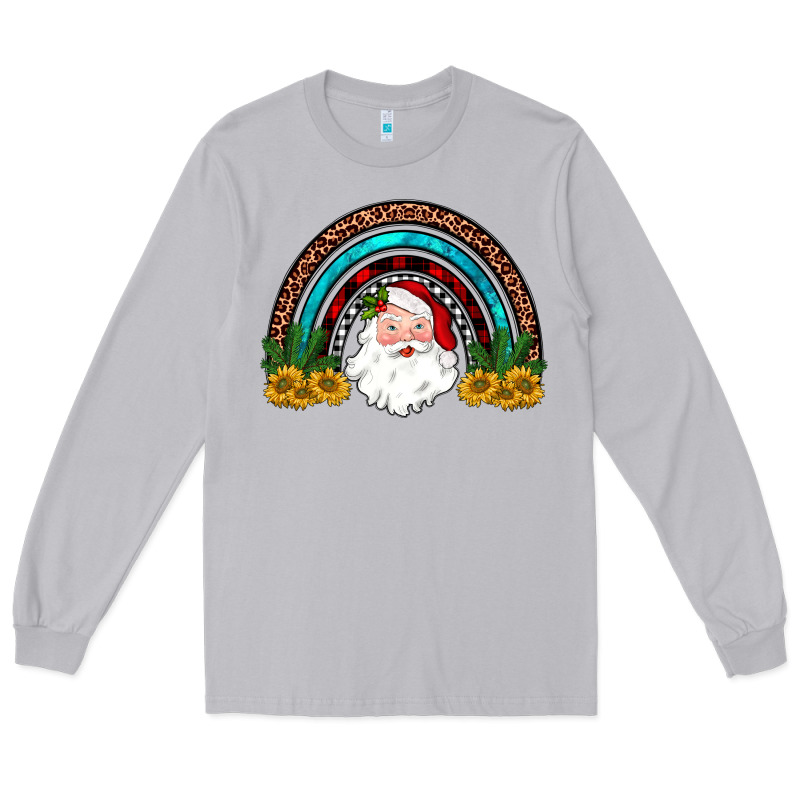 Santa Rainbow Long Sleeve Tee by JahusDesignShop | Teevron