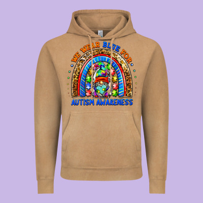 Autism Awareness Gnomes Vintage Hoodie Designed By Barkaloodesign