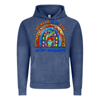 Vintage Denim autism awareness gnomes Vintage Hoodie - BarkalooDesign