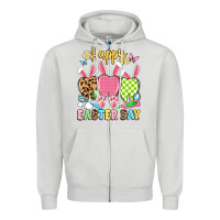 Dove Grey happy easter day dental squad Zipper Hoodie - Artiststas