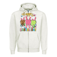 Oatmeal Heather happy easter day dental squad Zipper Hoodie - Artiststas