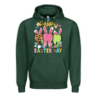 Sports Green happy easter day dental squad Zipper Hoodie - Artiststas