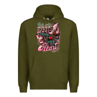 Army Green Boots never broke my heart Premium Hoodie - HowdyJamesFarm