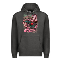 Charcoal Heather Boots never broke my heart Premium Hoodie - HowdyJamesFarm