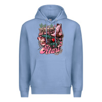 Colony Blue Boots never broke my heart Premium Hoodie - HowdyJamesFarm