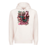 Pale Pink Boots never broke my heart Premium Hoodie - HowdyJamesFarm