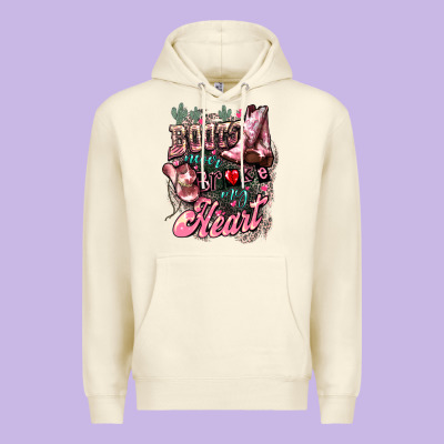 Boots Never Broke My Heart Premium Hoodie Designed By Howdyjamesfarm