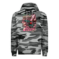 Slate Camo Boots never broke my heart Premium Hoodie - HowdyJamesFarm
