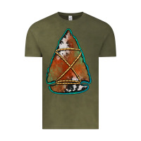 Vintage Olive cowhide rusty arrowhead Vintage Tee - Jasminsmagicworld
