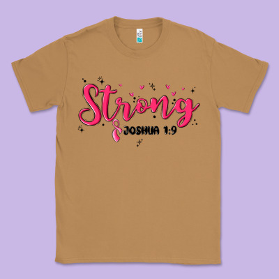 Strong Joshua 1 9 Classic Tee Designed By Maliassmallbusiness