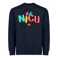 Navy nicu where little things matter Heavyweight Sweatshirt - MaliasSmallBusiness