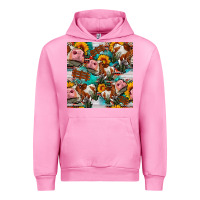 Cow With Aztec And Sunflowers Seamless Pattern Urban Hoodie | Teevron