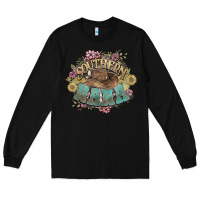 Black southern nana western flowers Long Sleeve Tee - NancyCooperArtShop