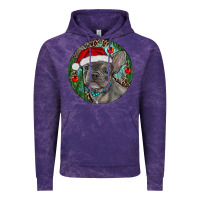 Cloud Purple Frenchie Christmas Vintage Hoodie - RanaPortraitStore