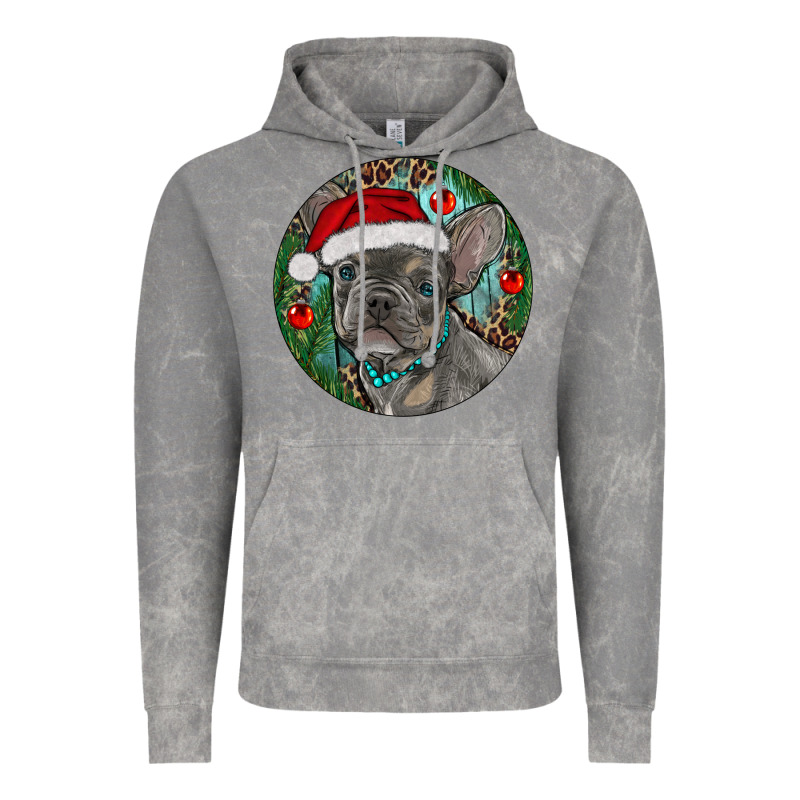 Frenchie Christmas Vintage Hoodie by RanaPortraitStore | Teevron