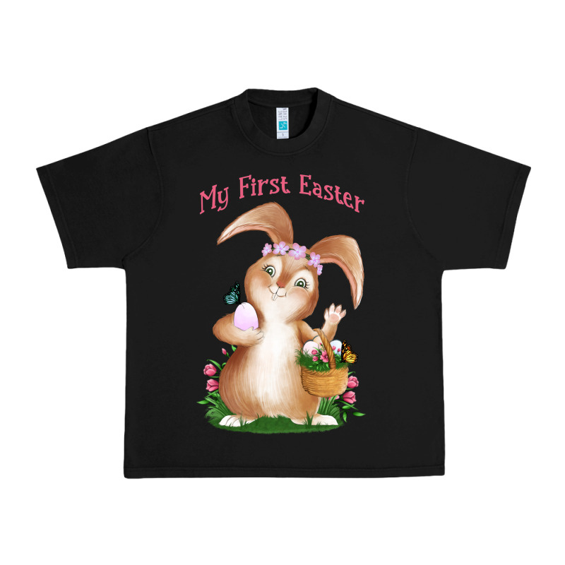 Babies First Easter Girls Urban Heavy Tee by Jasminsmagicworld | Teevron