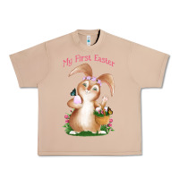 Burro Babies First Easter Girls Urban Heavy Tee - Jasminsmagicworld