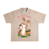 French Oak Babies First Easter Girls Urban Heavy Tee - Jasminsmagicworld