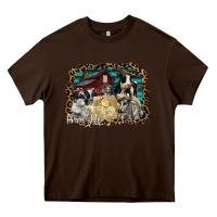 Chocolate Brown farm life 2 Heavy Core Tee - SublimationCraftShop