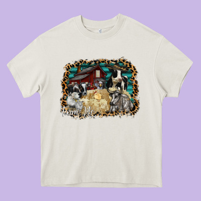 Farm Life 2 Heavy Core Tee Designed By Sublimationcraftshop