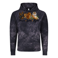 Cloud Black Peace Love Tigers Vintage Hoodie - LillyAllenDesigns