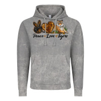 Cloud Rock Peace Love Tigers Vintage Hoodie - LillyAllenDesigns