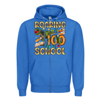 True Royal roaring in to 100 day of school Zipper Hoodie - Artiststas