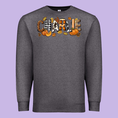Personalized Fall Autumn Premium Sweatshirt Designed By Nancycooperartshop
