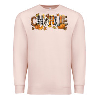 Pale Pink Personalized Fall Autumn Premium Sweatshirt - NancyCooperArtShop