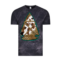 Cloud Black cowhide leopard arrowhead Vintage Tee - Jasminsmagicworld