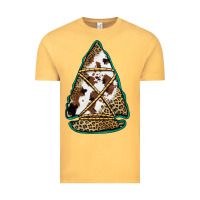 Vintage Mustard cowhide leopard arrowhead Vintage Tee - Jasminsmagicworld