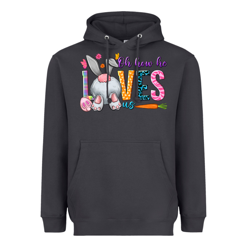 Oh How He Loves Us Heavyweight Hoodie by NancyCooperArtShop | Teevron