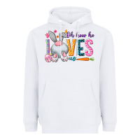 White Oh how he loves us Heavyweight Hoodie - NancyCooperArtShop