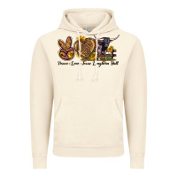 Vintage Artic Peace Love Texas Longhorn Bull Vintage Hoodie - LillyAllenDesigns